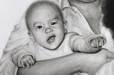 The Lam's - Family Portrait Drawing, family portrait, commissioned drawing, commissioned art