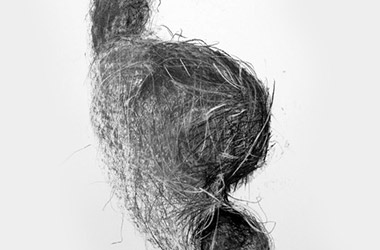 Bird's Nest XV - Nature drawing, realism in charcoal, Singapore art class. Beautiful artwork by Singapore contemporary artist