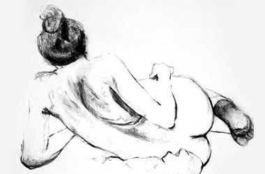 Life Drawing I - Singapore charcoal drawing art class. Beautiful artwork by Singapore contemporary artist
