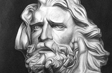 La Marseillaise - Classical realism charcoal drawing - Singapore art class. Beautiful artwork by Singapore contemporary artist