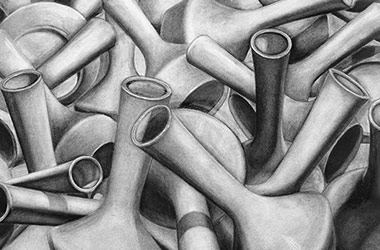 Order in Chaos - Overlapping art - Singapore contemporary art class. Beautiful artwork by Singapore contemporary artist