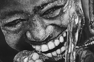 African Boys - photorealism art - Singapore art class. Beautiful artwork by Singapore contemporary artist