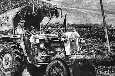 TRACTOR X - photorealism art - Singapore art class. Beautiful artwork by Singapore contemporary artist