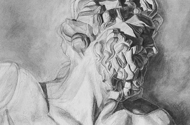 Laocoon - classical realism in Singapore contemporary art - Singapore art class and arts scene. Beautiful artwork by Singapore contemporary artist