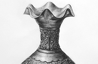 Vase: - Enlargement Drawing, Singapore art class and arts scene