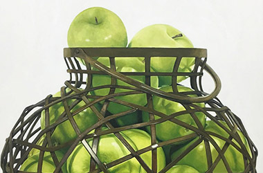 Frugiferous: photo-realistic oil painting, Singapore contemporary art and art class