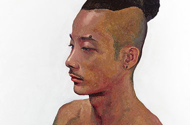 Jimmy: oil painting portrait, Singapore contemporary art and art scene. Artwork by Singapore contemporary artist