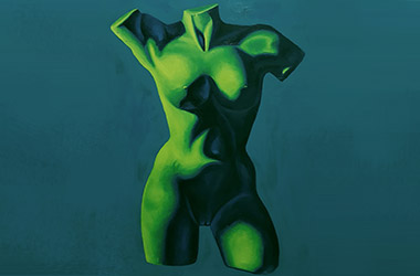 Female Torso by art friends - Classical realism in Singapore contemporary art scene. Artwork by Singapore contemporary artist