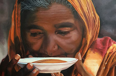 contemporary realism portrait painting