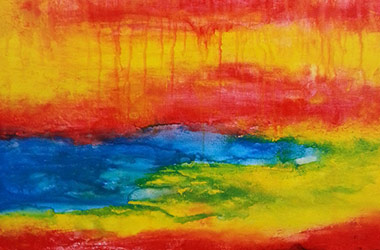 Untitled 2: Singapore abstract art in oil painting, Singapore contemporary art scene. Artwork by Singapore contemporary artist