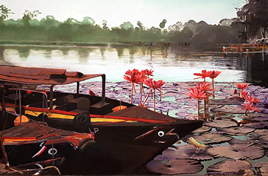 contemporary oil painting. Artwork by Singapore contemporary artist