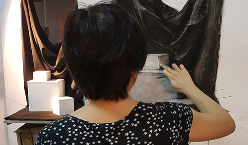 A Singapore contemporary art showcase on modern art space, culture and  academic fine art, classical realism art studies, art studio practices and art classes in Singapore arts scene