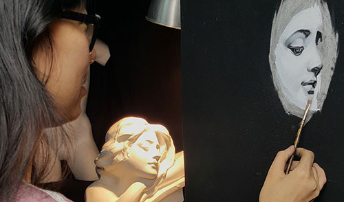 A Singapore contemporary art showcase on modern art space, culture and  academic fine art, classical realism art studies, art studio practices and art classes in Singapore arts scene