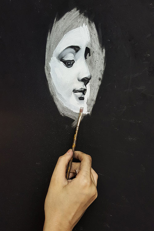 A Singapore contemporary art showcase on modern art space, culture and  academic fine art, classical realism art studies, art studio practices and art classes in Singapore arts scene