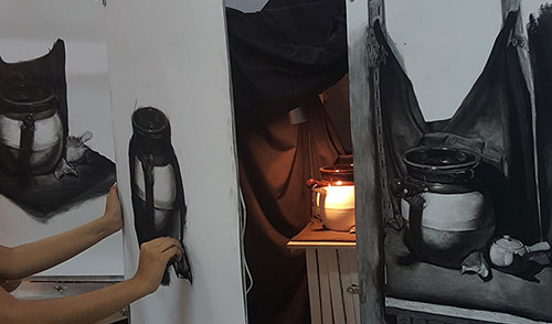 A Singapore contemporary art showcase on modern art space, culture and  academic fine art, classical realism art studies, art studio practices and art classes in Singapore arts scene