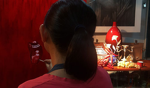 A Singapore contemporary art showcase on modern art space, culture and  academic fine art, classical realism art studies, art studio practices and art classes in Singapore arts scene