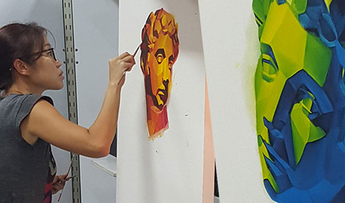 A Singapore contemporary art showcase on modern art space, culture and  academic fine art, classical realism art studies, art studio practices and art classes in Singapore arts scene