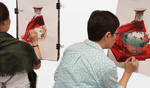 A Singapore contemporary art showcase on modern art space, culture and  academic fine art, classical realism art studies, art studio practices and art classes in Singapore arts scene