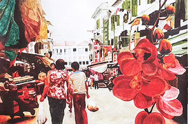 NAFA certificate oil painting course intermediate lecturer Raphael Koh